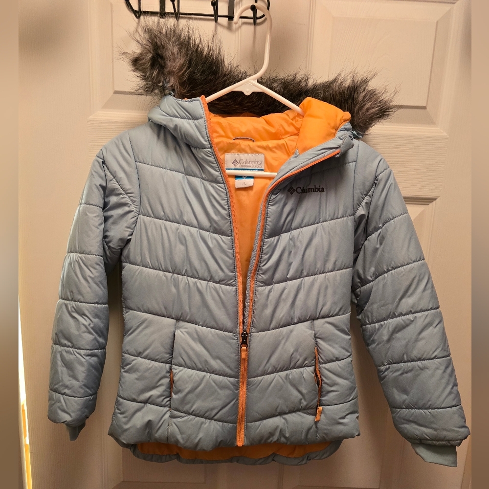 Columbia Kids' Blue and Orange Puffer Jacket